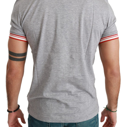 Dolce & Gabbana Gray Cotton Top 2019 Year of the Pig T-shirt
