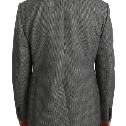 Dolce & Gabbana Gray Slim Fit Formal MARTINI Blazer