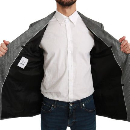 Dolce & Gabbana Gray Slim Fit Formal MARTINI Blazer