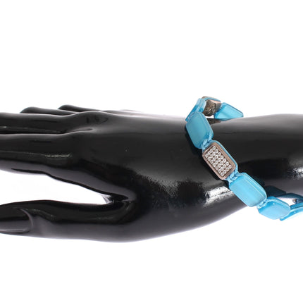 Nialaya CZ Opal 925 Silver Bracelet