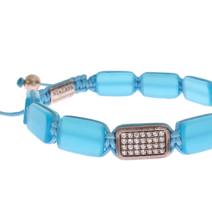 Nialaya CZ Opal 925 Silver Bracelet