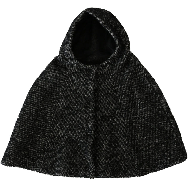 Dolce & Gabbana Gray Tweet Wool Kaftan Jacket Coat Top
