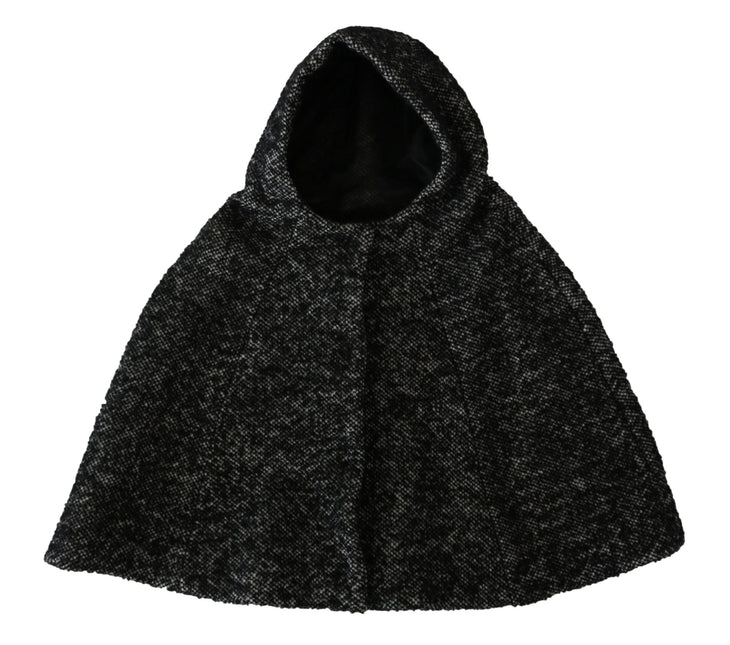 Dolce & Gabbana Gray Tweet Wool Kaftan Jacket Coat Top