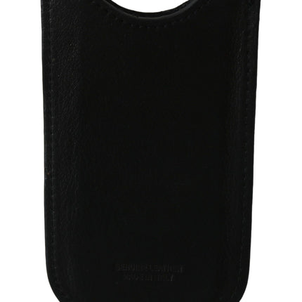 John Galliano Black Leather Multifunctional Men ID Bill Card Holder Wallet