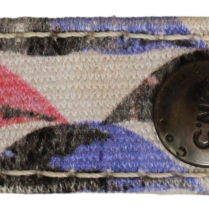 Costume National White Ring Branded Textile  Keychain
