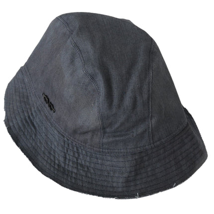 Costume National Black Washed Wide Brim Outdoor Bucket Hat