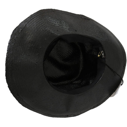 Costume National Black Wide Brim Cowboy Solid Hat