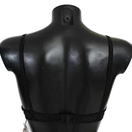 Roberto Cavalli Black Pink Lace Push Up Bra Underwear