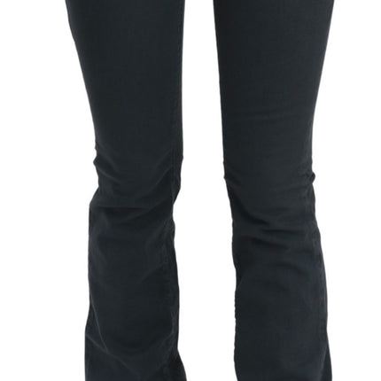 John Galliano Gray Mid Waist Slim Flared Denim Trouser Jeans
