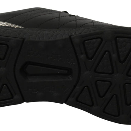Philipp Plein Black Casual Running Sneakers Shoes