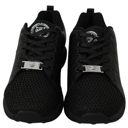 Philipp Plein Black Casual Running Sneakers Shoes