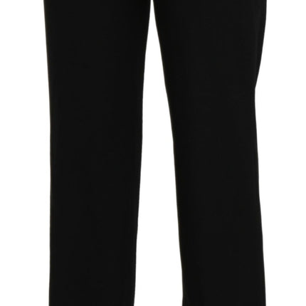 BENCIVENGA Black High Waist Straight Formal Dress Trouser