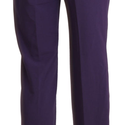 BENCIVENGA Purple High Waist Straight Dress Trouser Pants