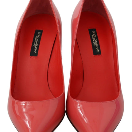 Dolce & Gabbana Dark Pink Patent Leather Heels Pumps