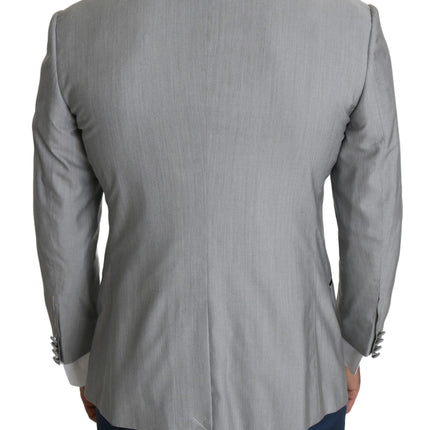 Dolce & Gabbana Light Gray Single Breasted SARTORIA Blazer
