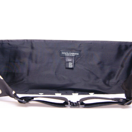 Dolce & Gabbana Black Waist Smoking Tuxedo Cummerbund Belt