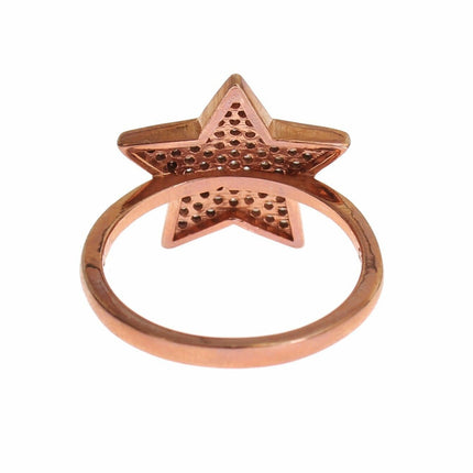 Nialaya Womens Clear CZ Star 925 Silver Ring