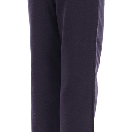 Andrea Incontri Blue Cropped Cotton Pants