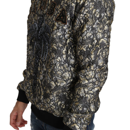 Dolce & Gabbana Multicolor SAMBA Jacquard Palmtree Pullover Sweater