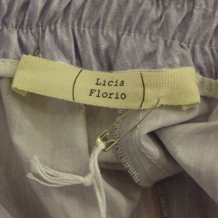 Licia Florio Purple Above-Knee Wrap Shorts