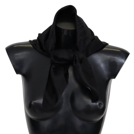 Missoni Black Wool Knit Unisex Neck Wrap Shawl Scarf