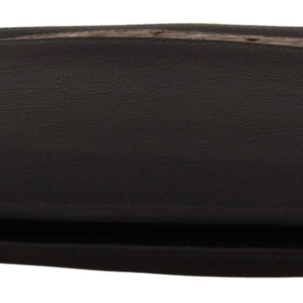 Dolce & Gabbana Black Exotic Leather Shoulder Sling Alta Sartoria Bag