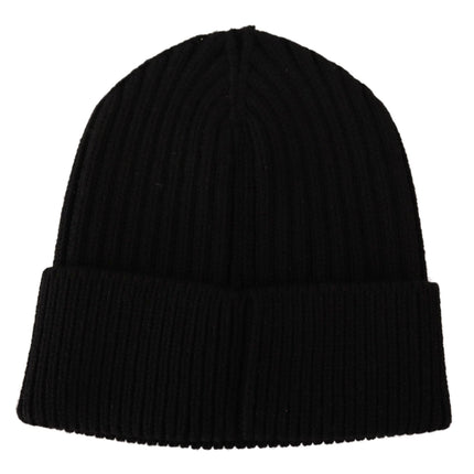 Dolce & Gabbana Black Wool Knit Women Winter Hat