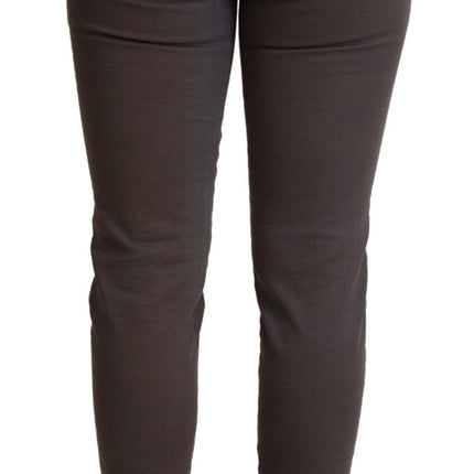 PLEIN SUD Brown Cotton Stretch Skinny Denim Jeans