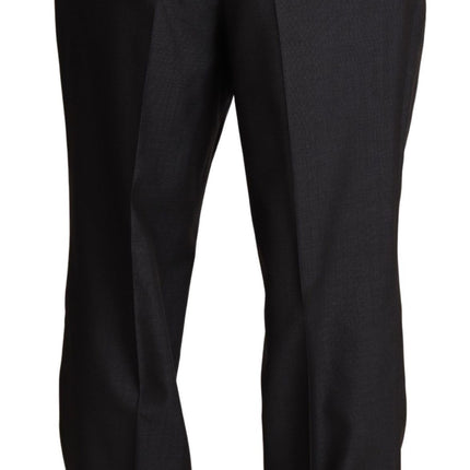 Dolce & Gabbana Gray Wool Blend Formal Trousers Pants