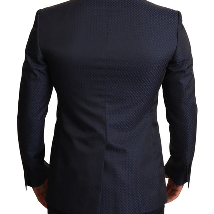 Dolce & Gabbana Blue Wool Slim Fit MARTINI Blazer Jacket