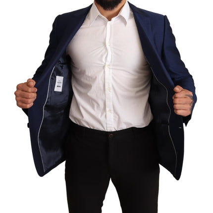 Dolce & Gabbana Navy Blue Slim Fit Jacket MARTINI Blazer