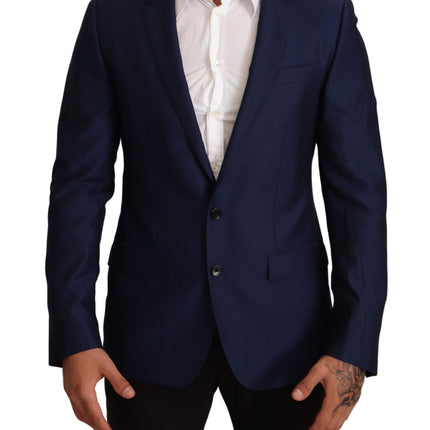 Dolce & Gabbana Navy Blue Slim Fit Jacket MARTINI Blazer