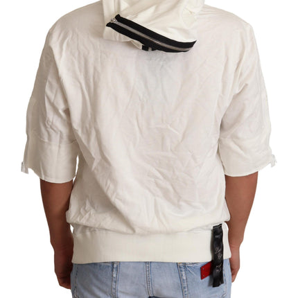 Dolce & Gabbana White Hooded Limited Edition Sweater