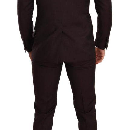 Dolce & Gabbana Bordeaux Wool MARTINI Slim Fit Suit