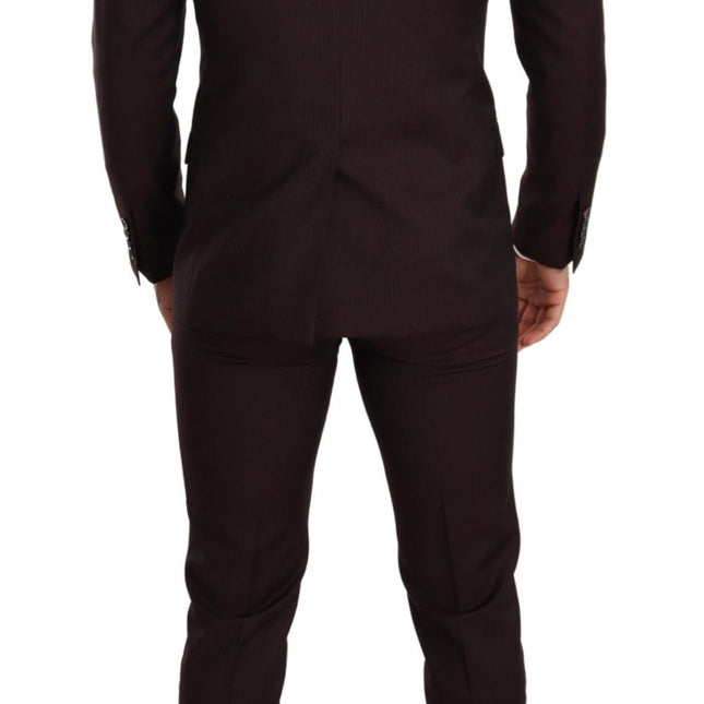 Dolce & Gabbana Bordeaux Wool MARTINI Slim Fit Suit