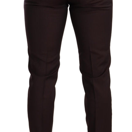 Dolce & Gabbana Bordeaux Wool MARTINI Slim Fit Suit