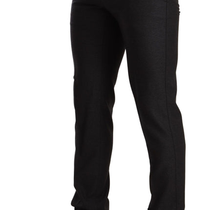 Dolce & Gabbana Gray Wool MARTINI Slim Fit Set Suit