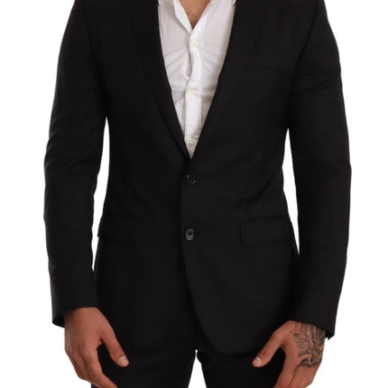 Dolce & Gabbana Black Check MARTINI SLIM FIT 2 Piece Suit