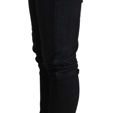 Acht Blue Washed Low Waist Skinny Denim Trouser