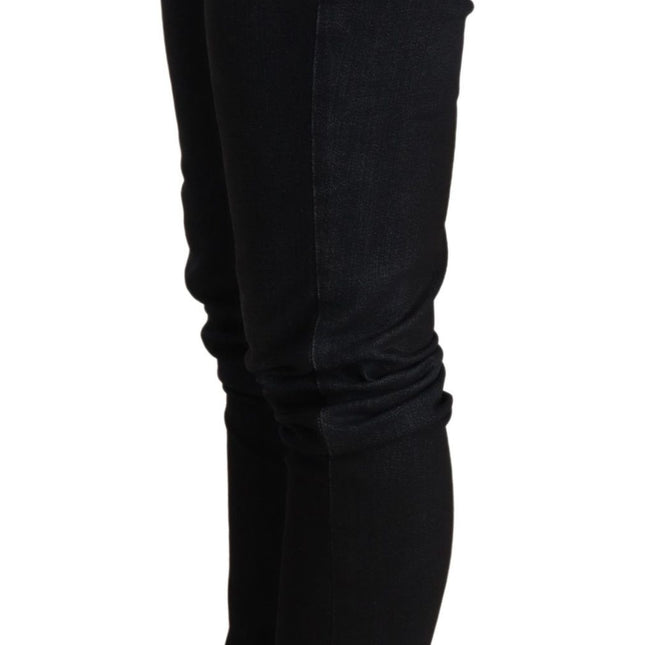 Acht Blue Washed Low Waist Skinny Denim Trouser