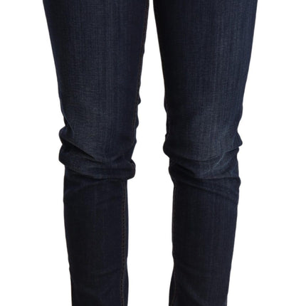 Acht Blue Washed Low Waist Skinny Denim Trouser