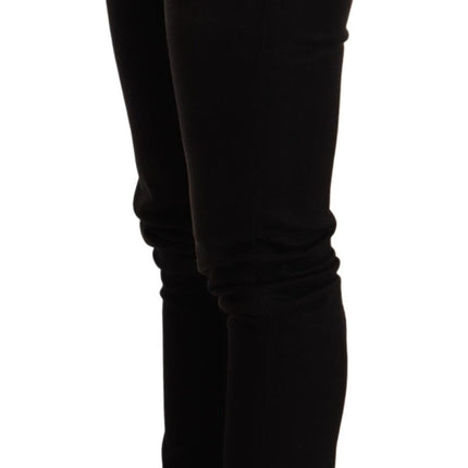 Acht Black Low Waist Skinny Denim Trouser