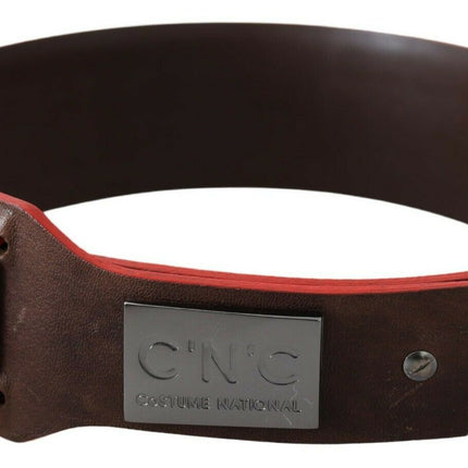 Costume National Dark Brown Genuine Leather Belt
