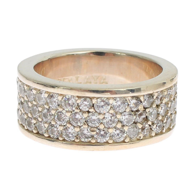 Nialaya Silver Womens CZ 925 Sterling Ring