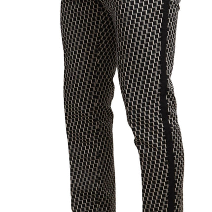 Dolce & Gabbana Black White Check 3 Piece Set MARTINI Suit