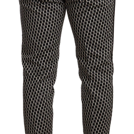 Dolce & Gabbana Black White Check 3 Piece Set MARTINI Suit