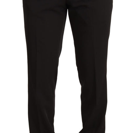 Domenico Tagliente Black Polyester Slim 2 Piece Set TAGLIENTE Suit