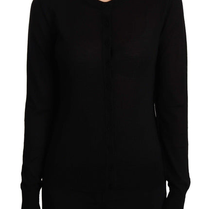 Dolce & Gabbana Black Crewneck Pullover STAFF Sweater Wool