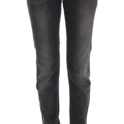 Ermanno Scervino Gray Wash Cotton Blend Stretch Jeans Pants
