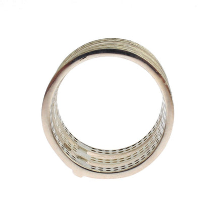 Nialaya Authentic Womens Clear CZ 925 Sterling Silver Ring
